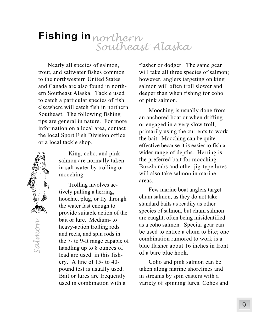 Guide to Sport Fishing Opportunities in the Northern Southeast