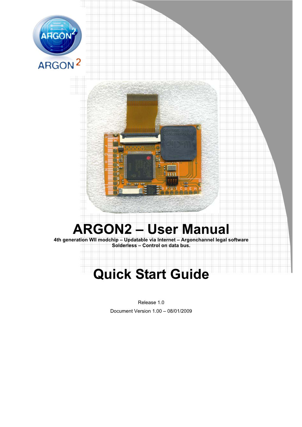 ARGON2 – User Manual Quick Start Guide