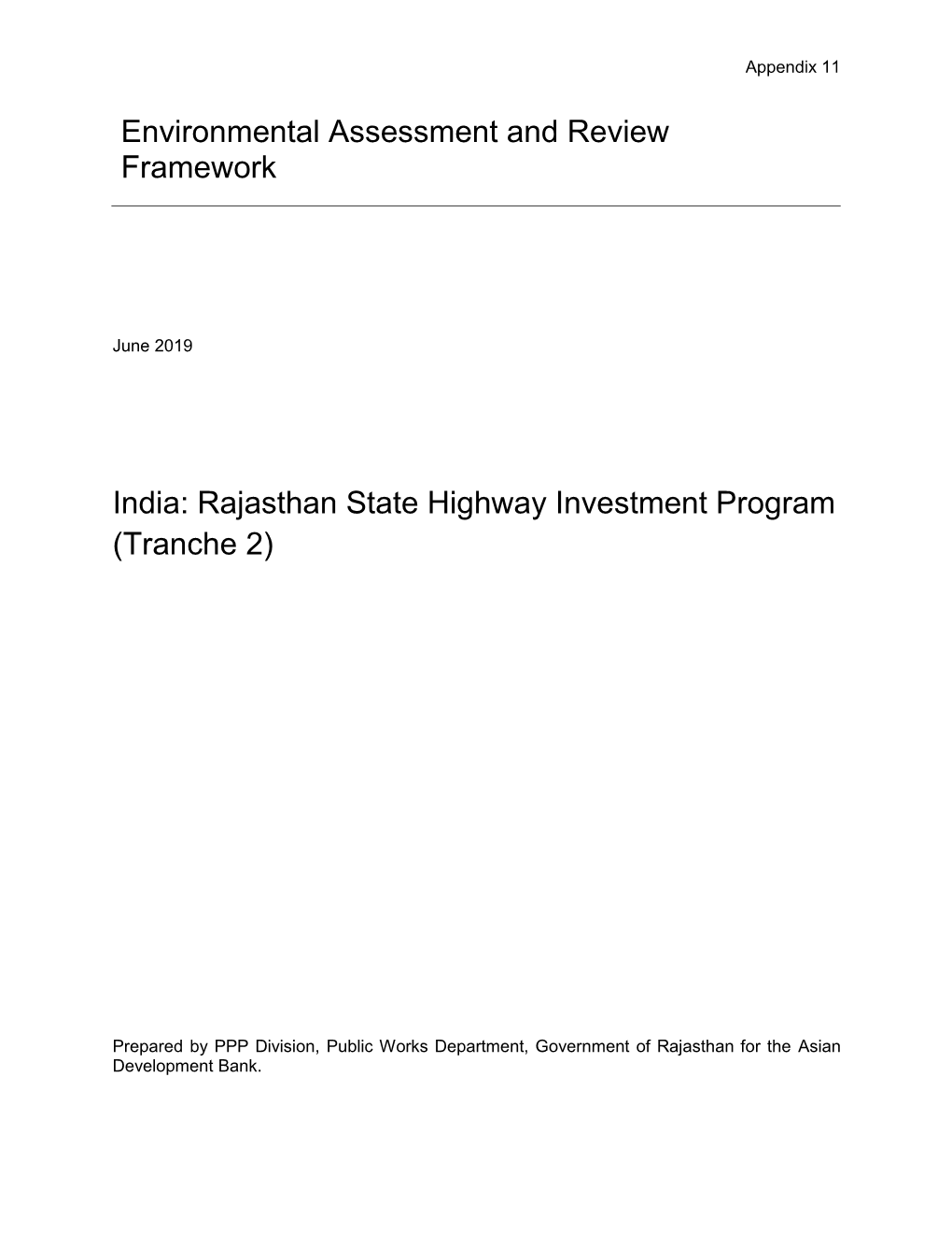 Rajasthan State Highway Investment Program (Tranche 2)