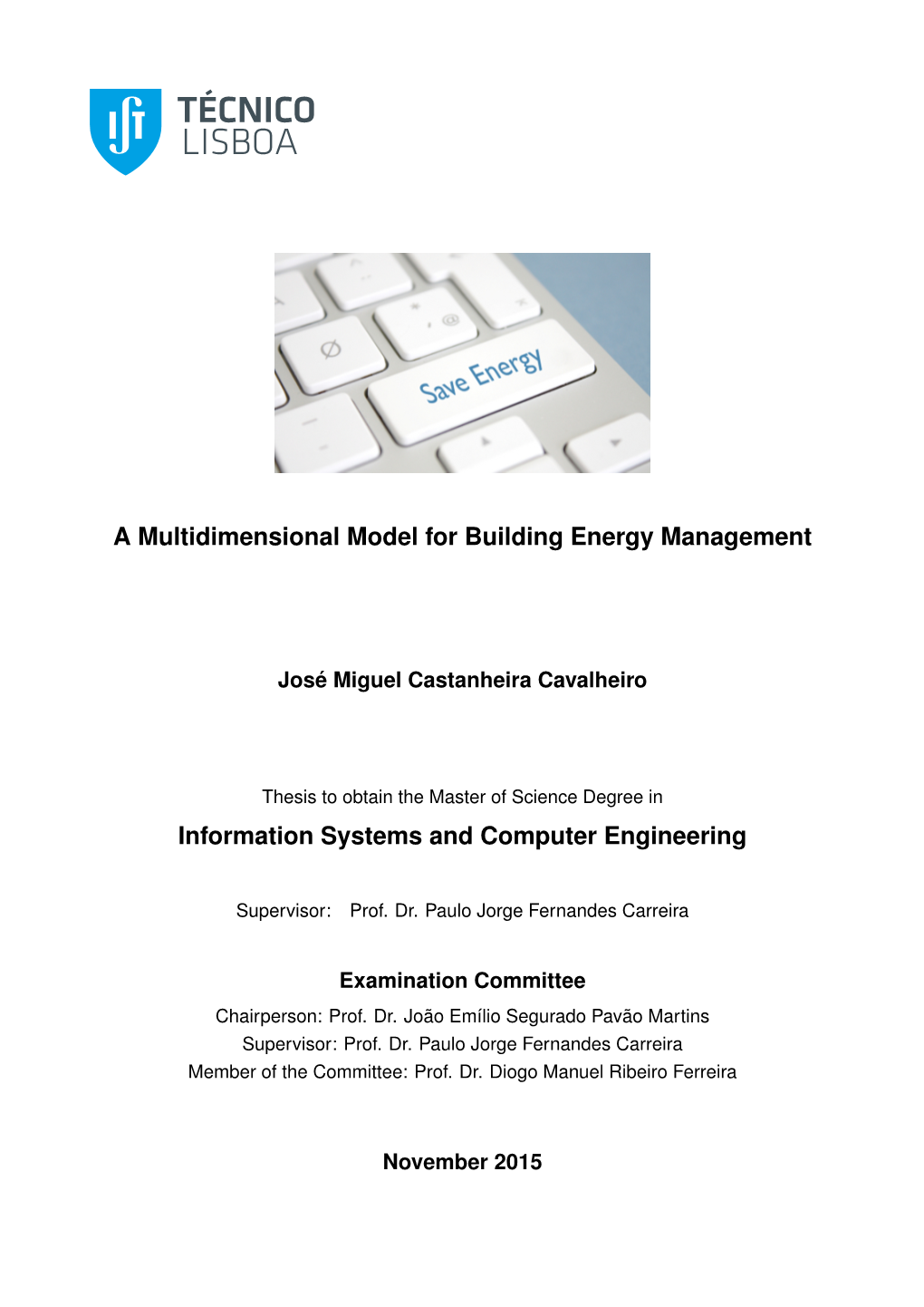 A Multidimensional Model for Building Energy Management Information