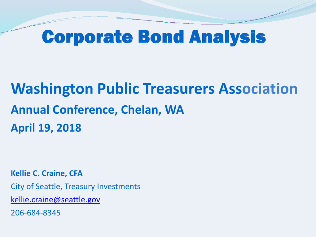 Municipal Bond Credit Analysis