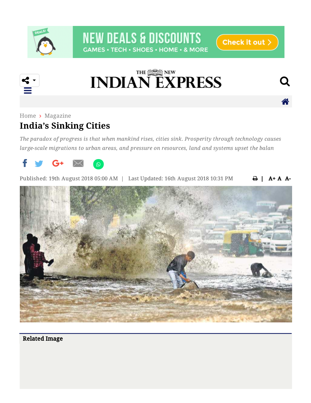 India's Sinking Cities