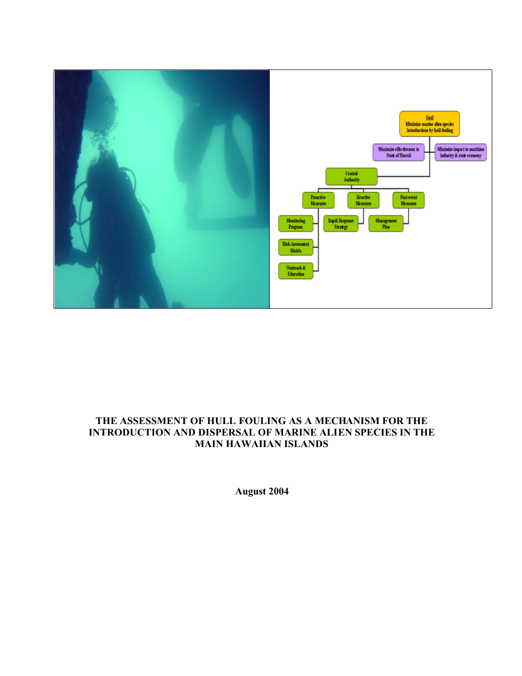 The Assessment of Hull Fouling As a Mechanism for the Introduction and Dispersal of Marine Alien Species in the Main Hawaiian Islands