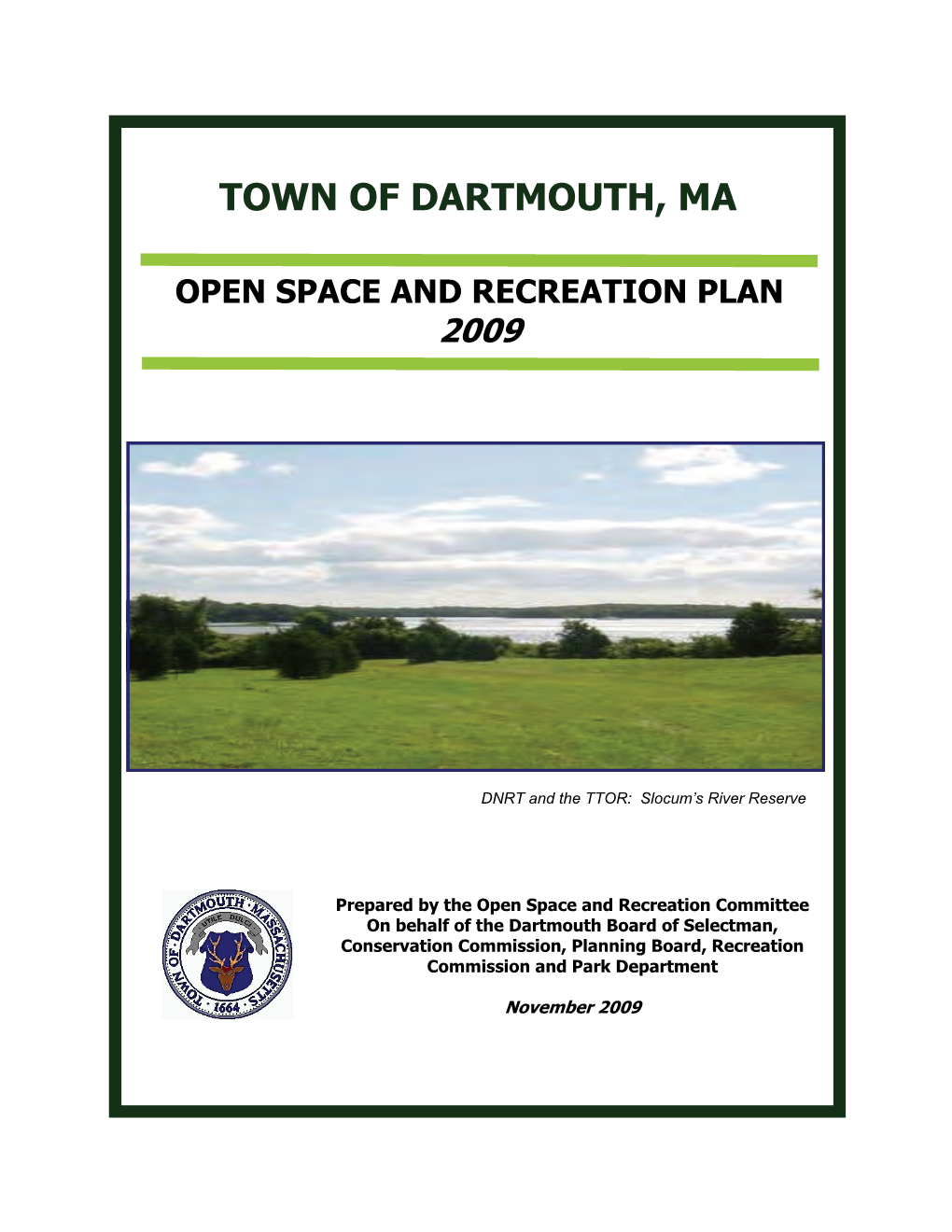 Open Space and Recreation Plan 2009