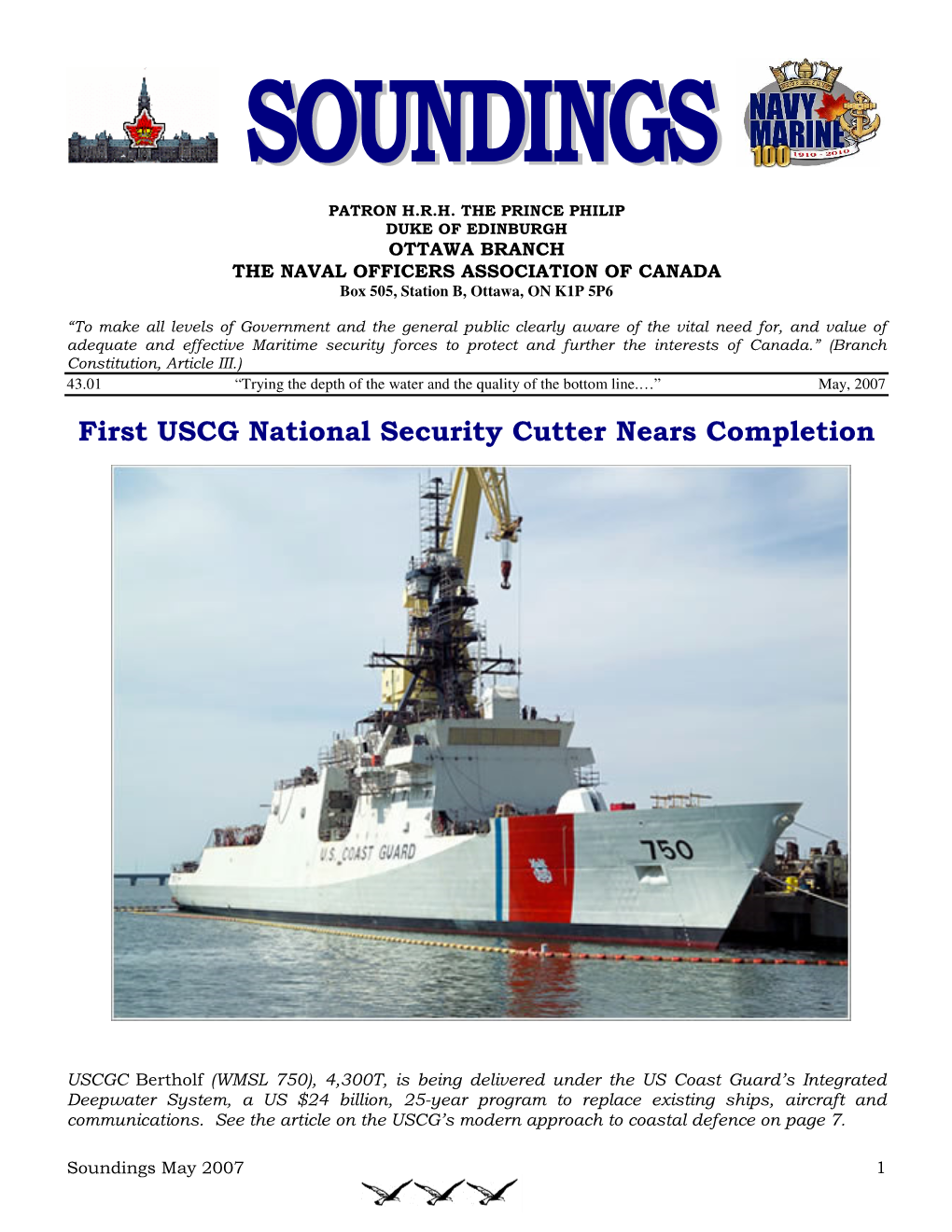 First USCG National Security Cutter Nears Completion