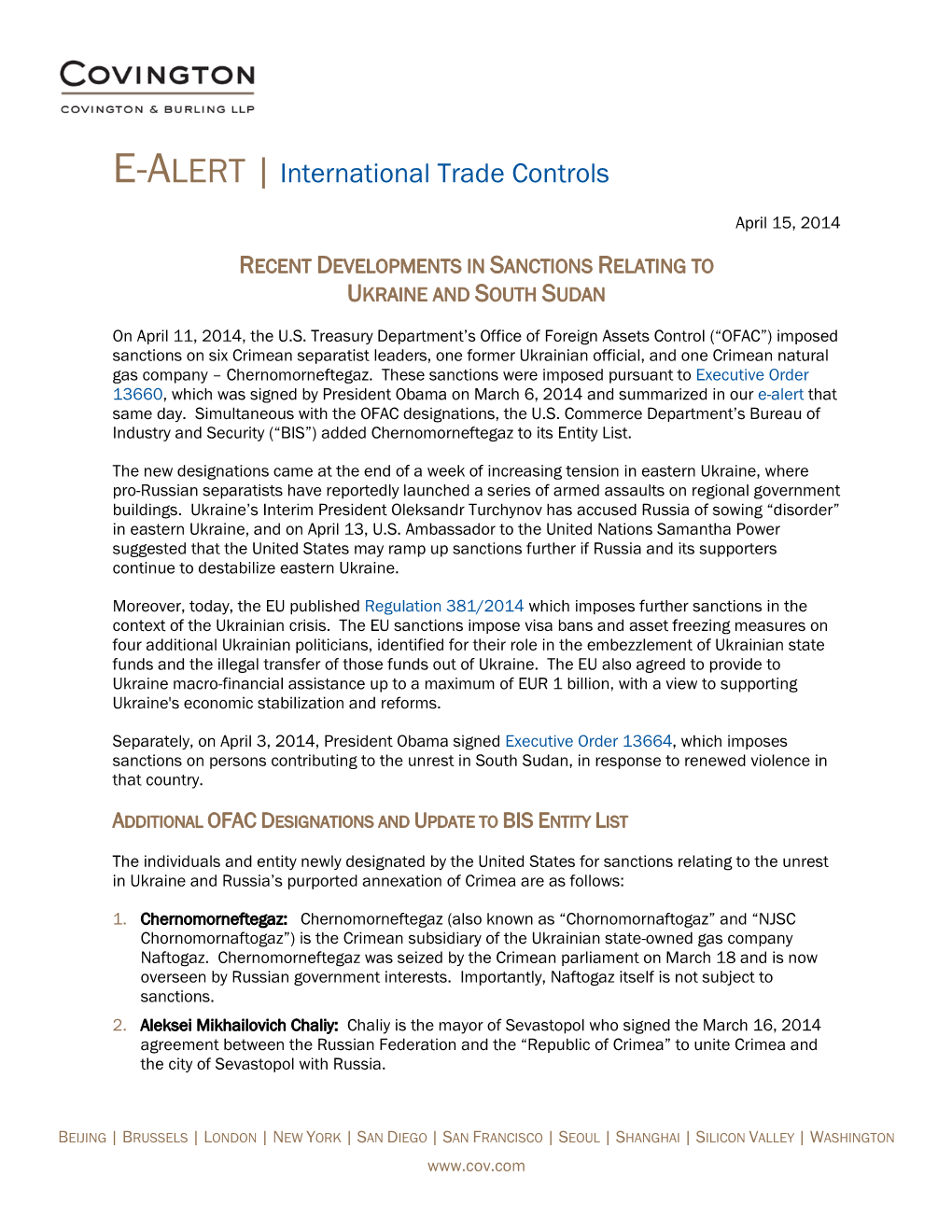 International Trade Controls