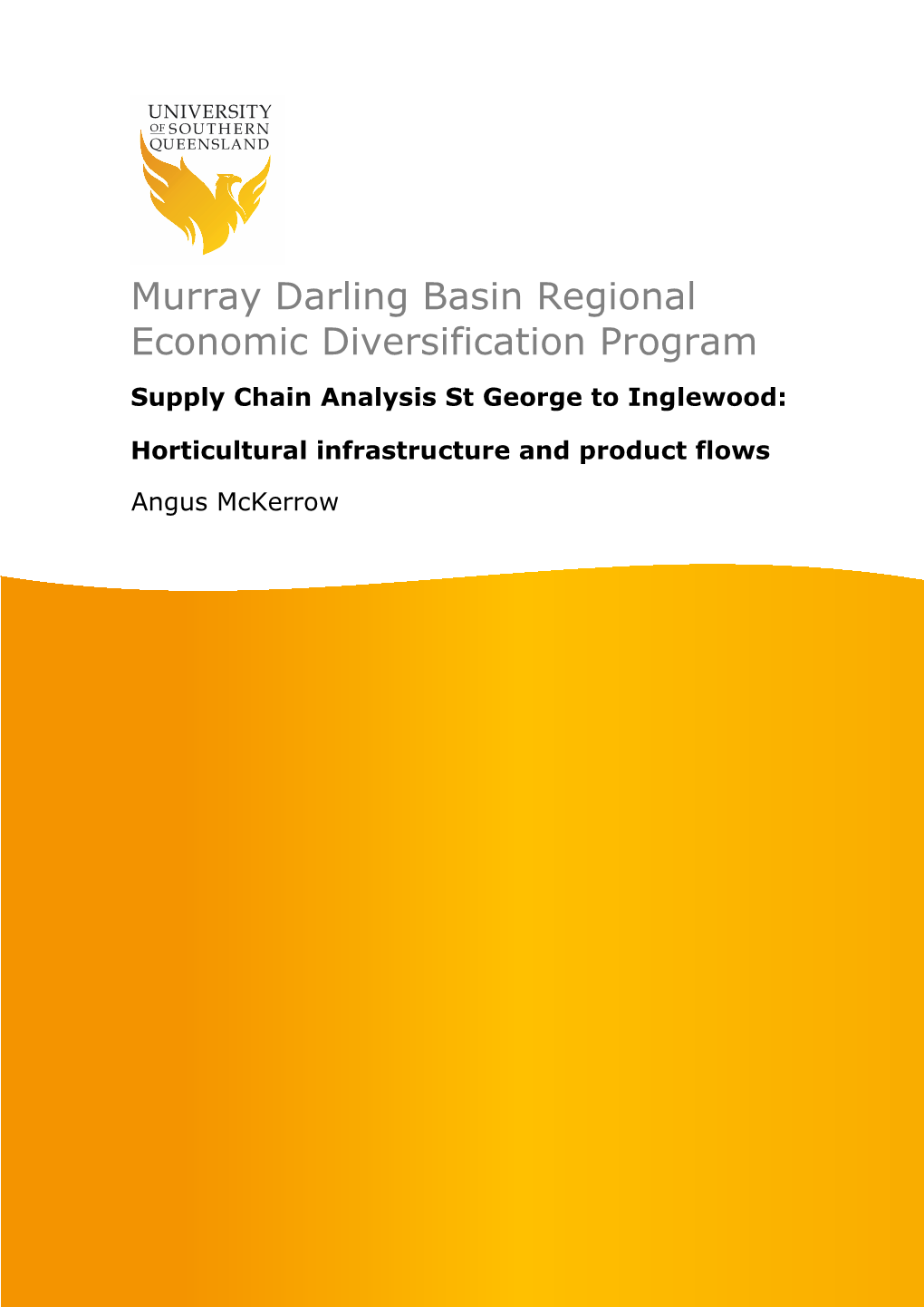 Supply Chain Analysis St George to Inglewood