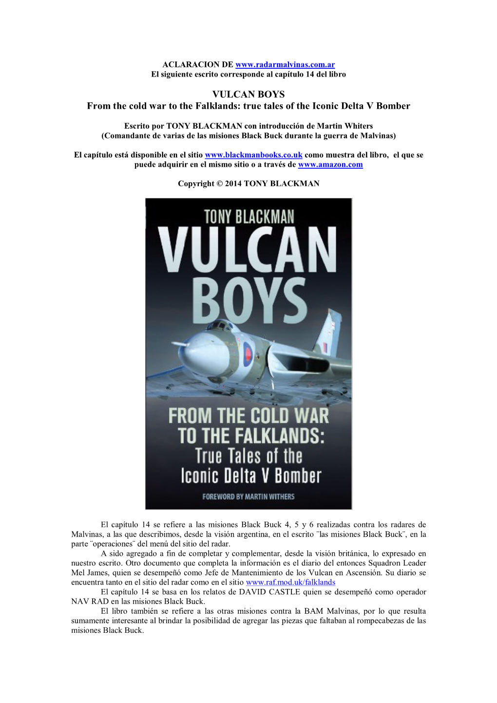 VULCAN BOYS from the Cold War to the Falklands: True Tales of the Iconic Delta V Bomber