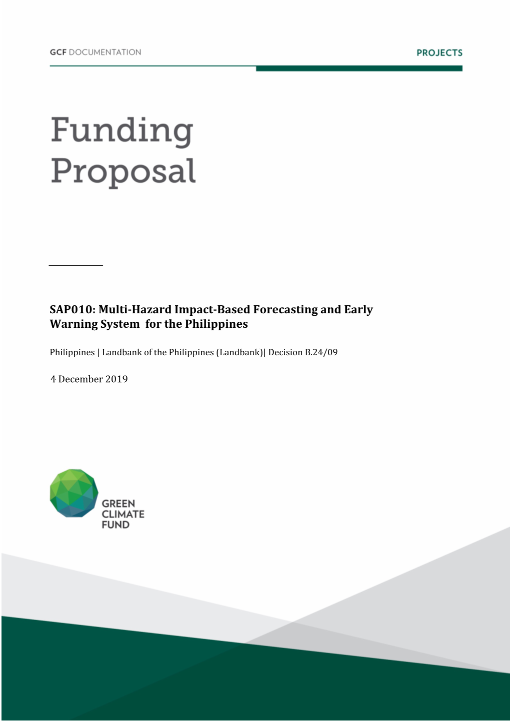 SAP010: Multi-Hazard Impact-Based Forecasting and Early Warning System for the Philippines