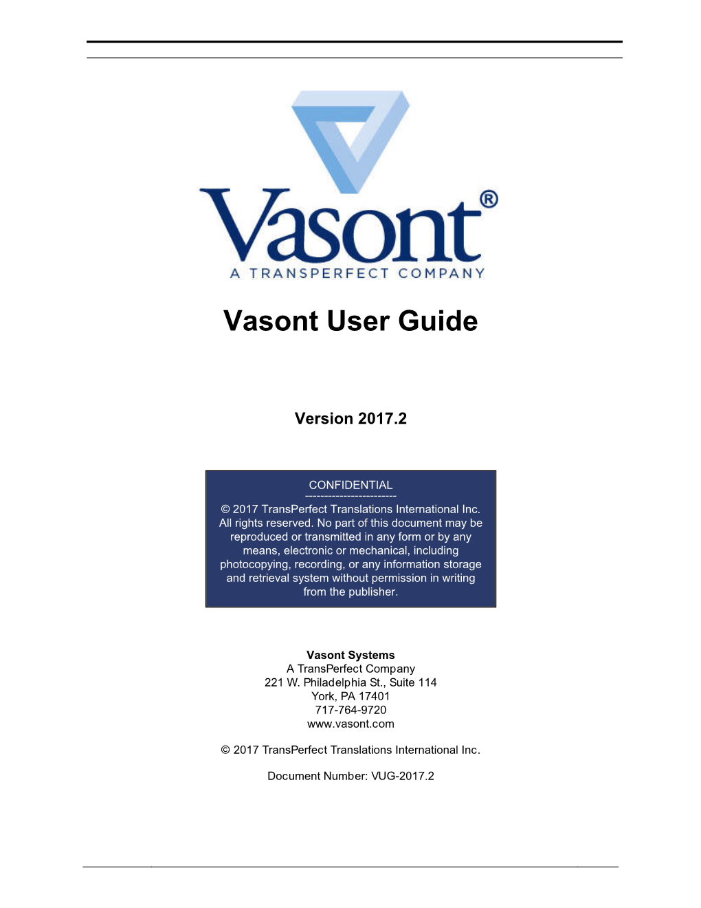 Vasont User Guide