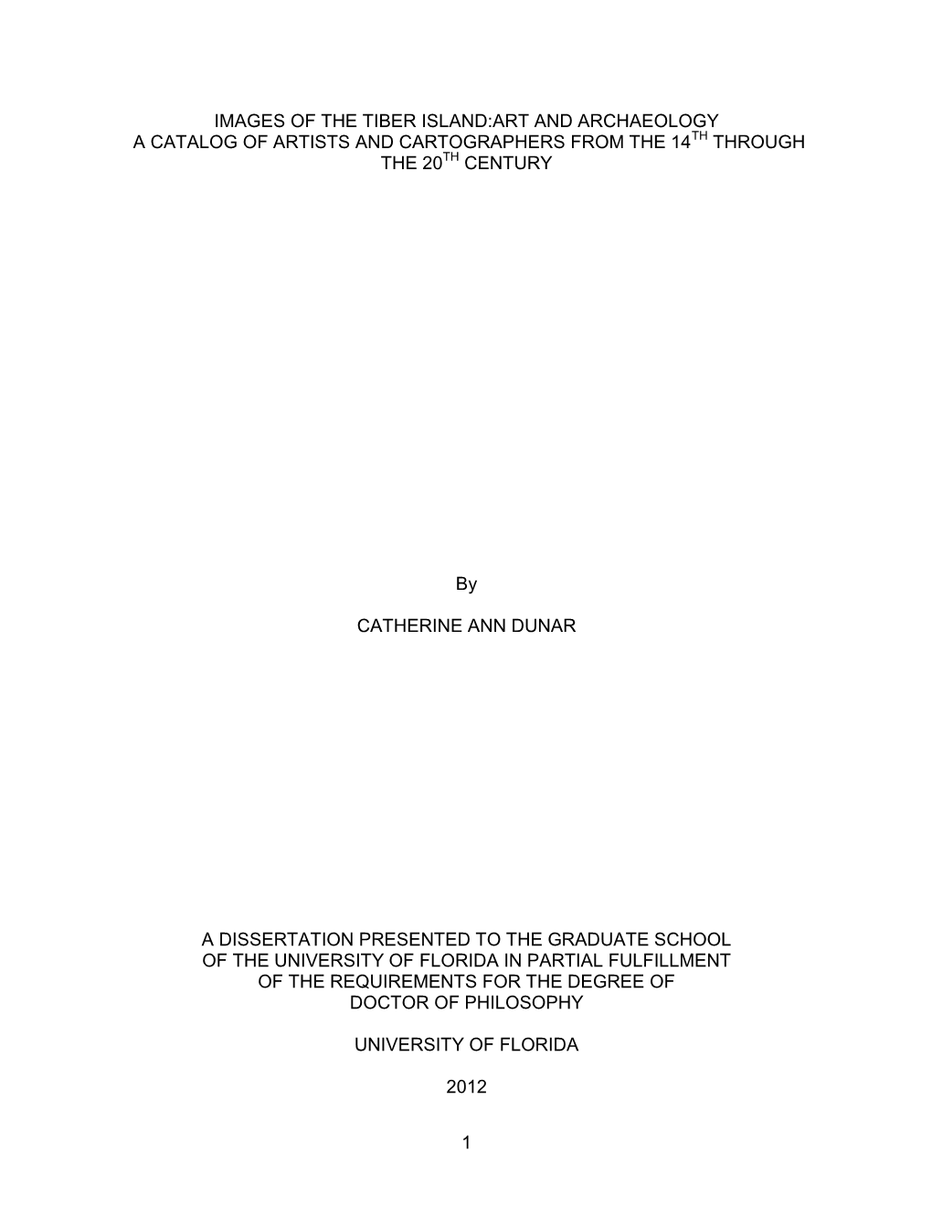 University of Florida Thesis Or Dissertation Formatting