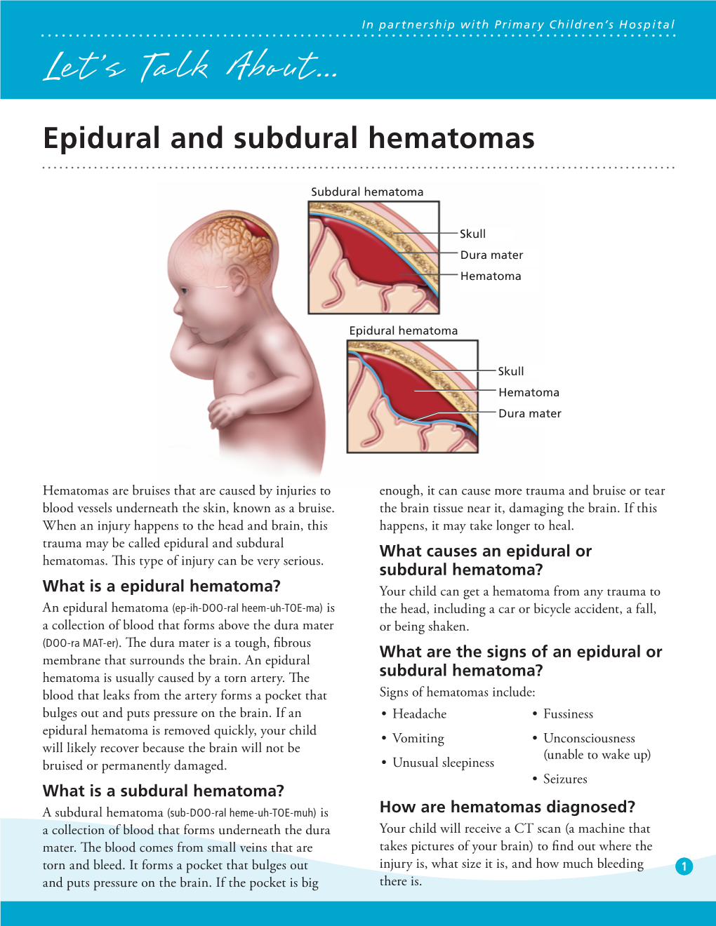 Epidural and Subdural Hematomas