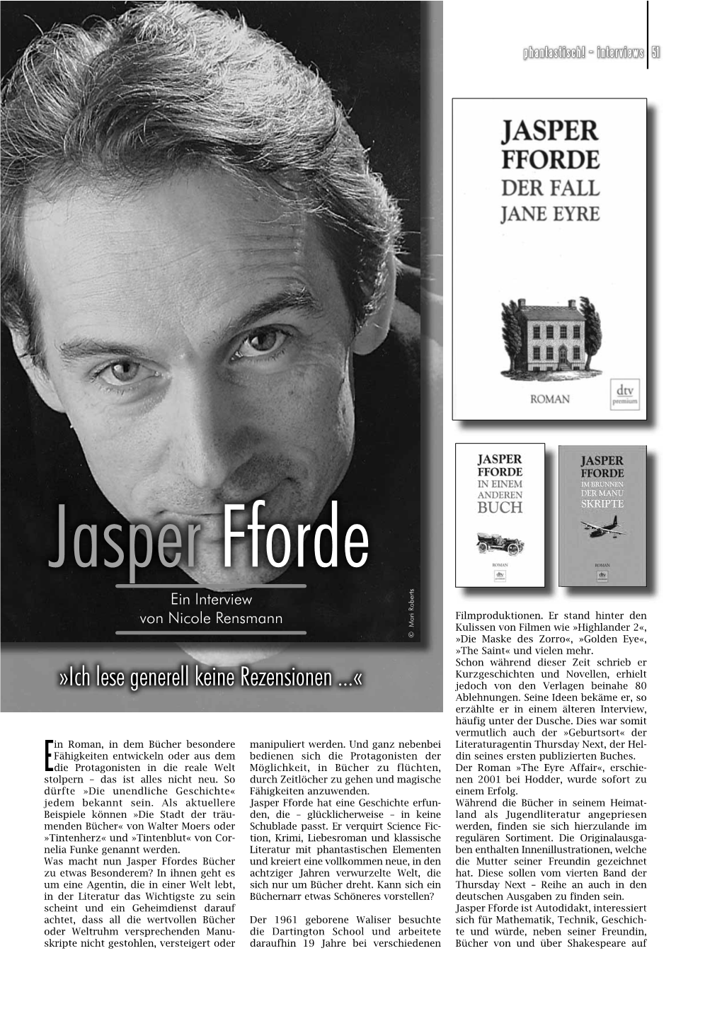 Interview Mit Jasper Fforde