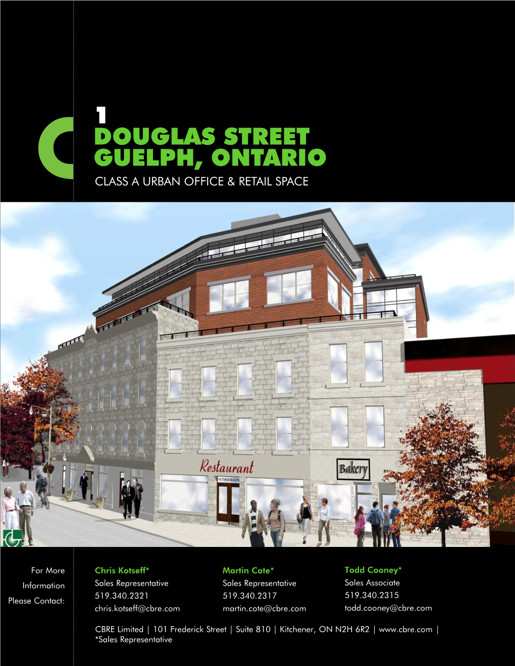 1 Douglas Street Guelph, Ontario Class a Urban Office & Retail Space