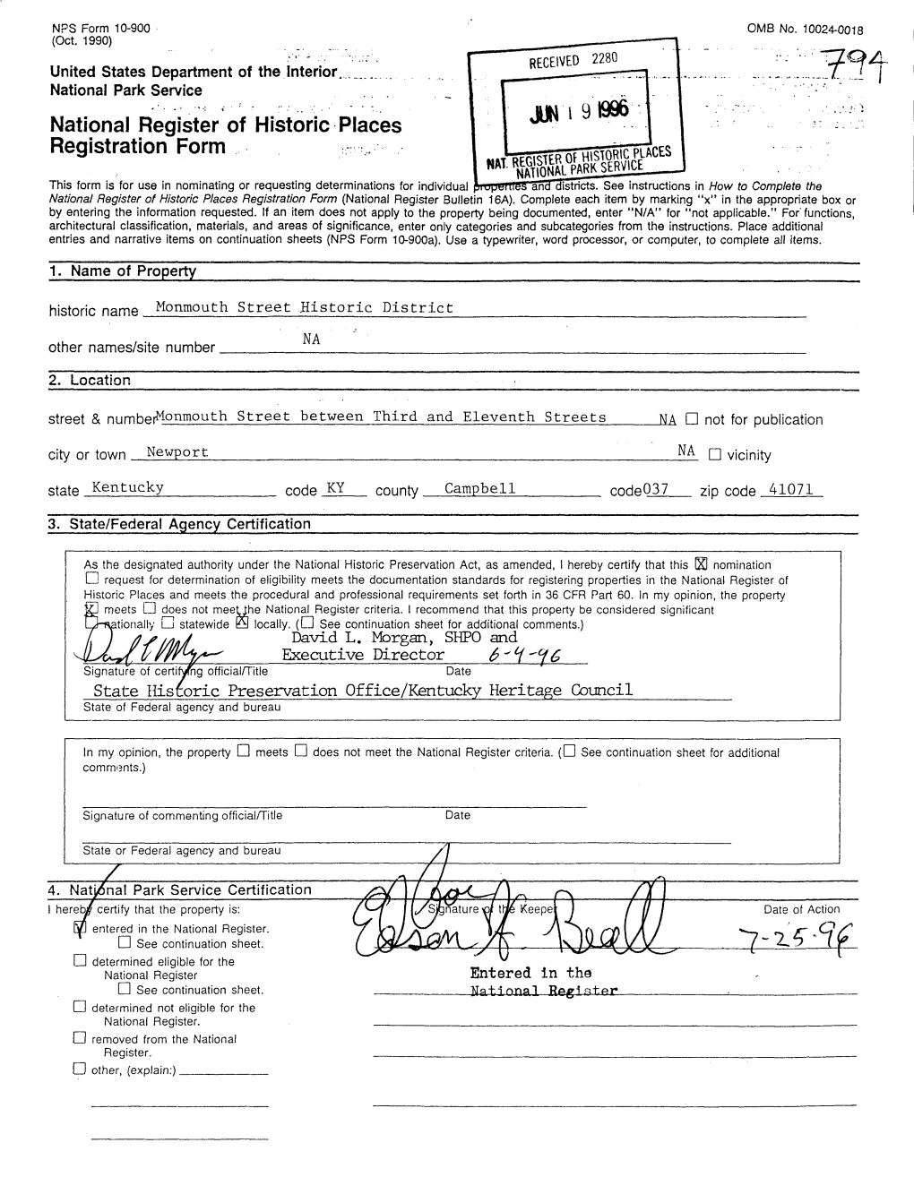 National Register of Historic Places Registration Form