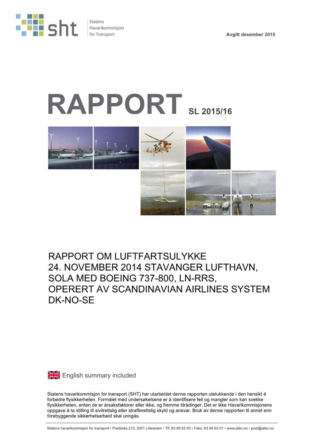 Rapport Sl 2015/16