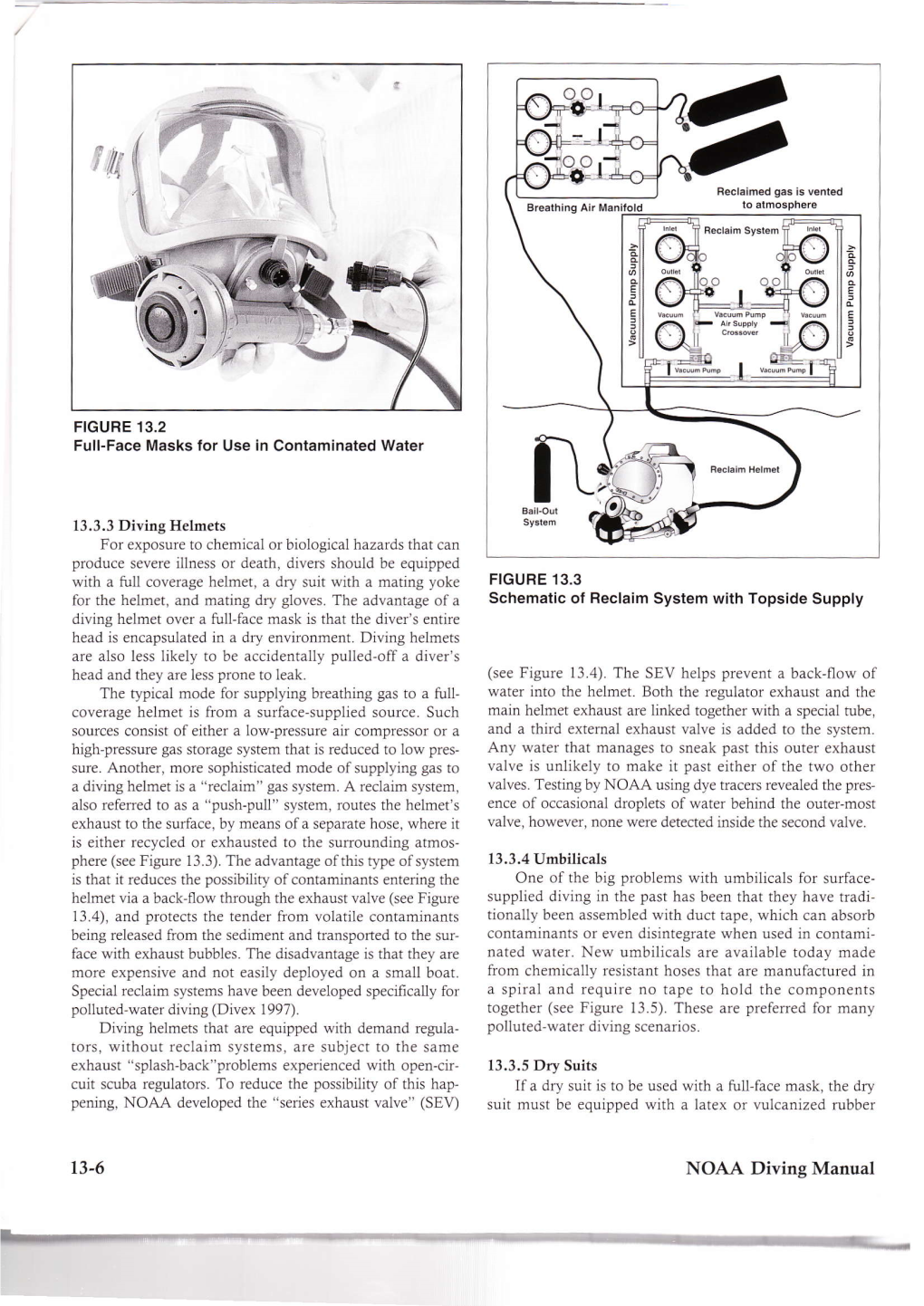 RE 13.2 Full-Face Masks for Use in Contaminated Water