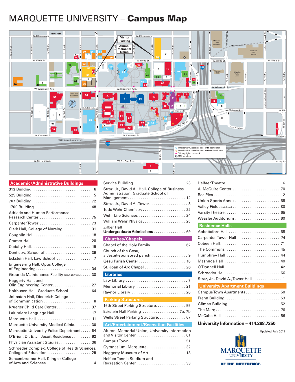 Campus Map Milwaukee UW-Milwaukee Theater Panther R Enee St
