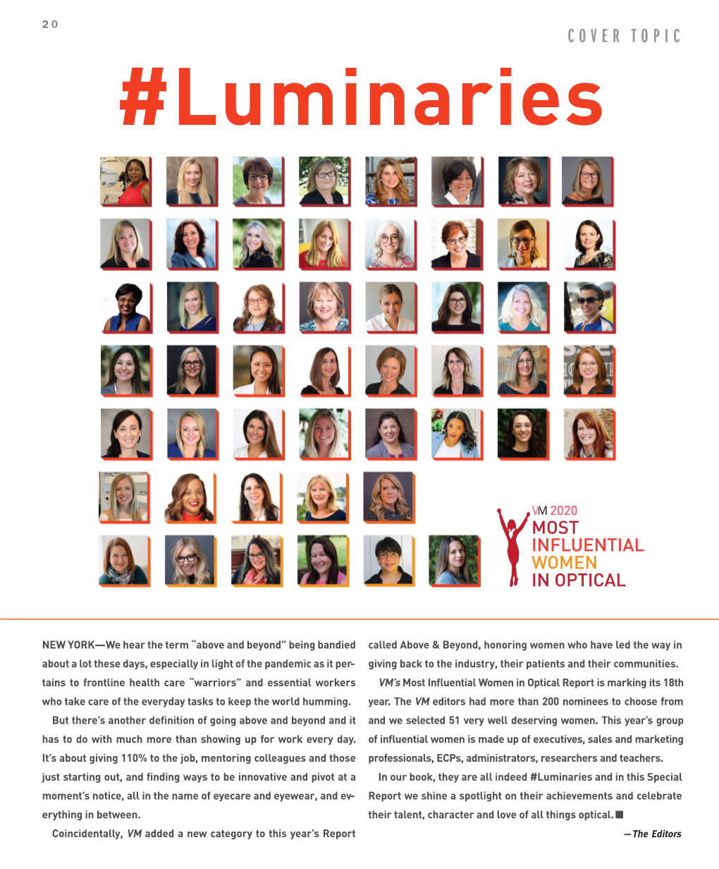 COVER TOPIC #Luminaries