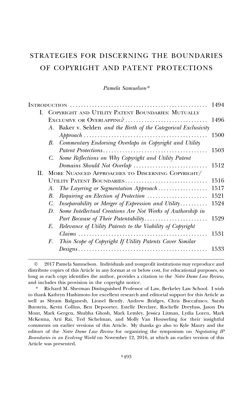 Strategies for Discerning the Boundaries of Copyright and Patent Protections