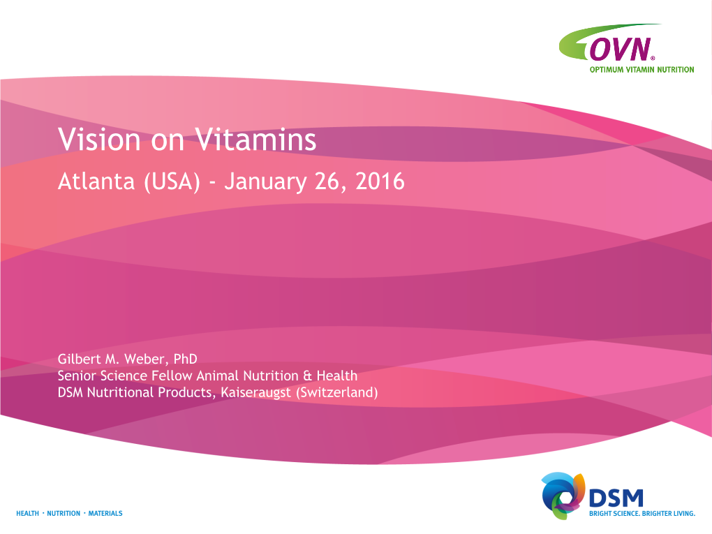 Vision on Vitamins Atlanta (USA) - January 26, 2016