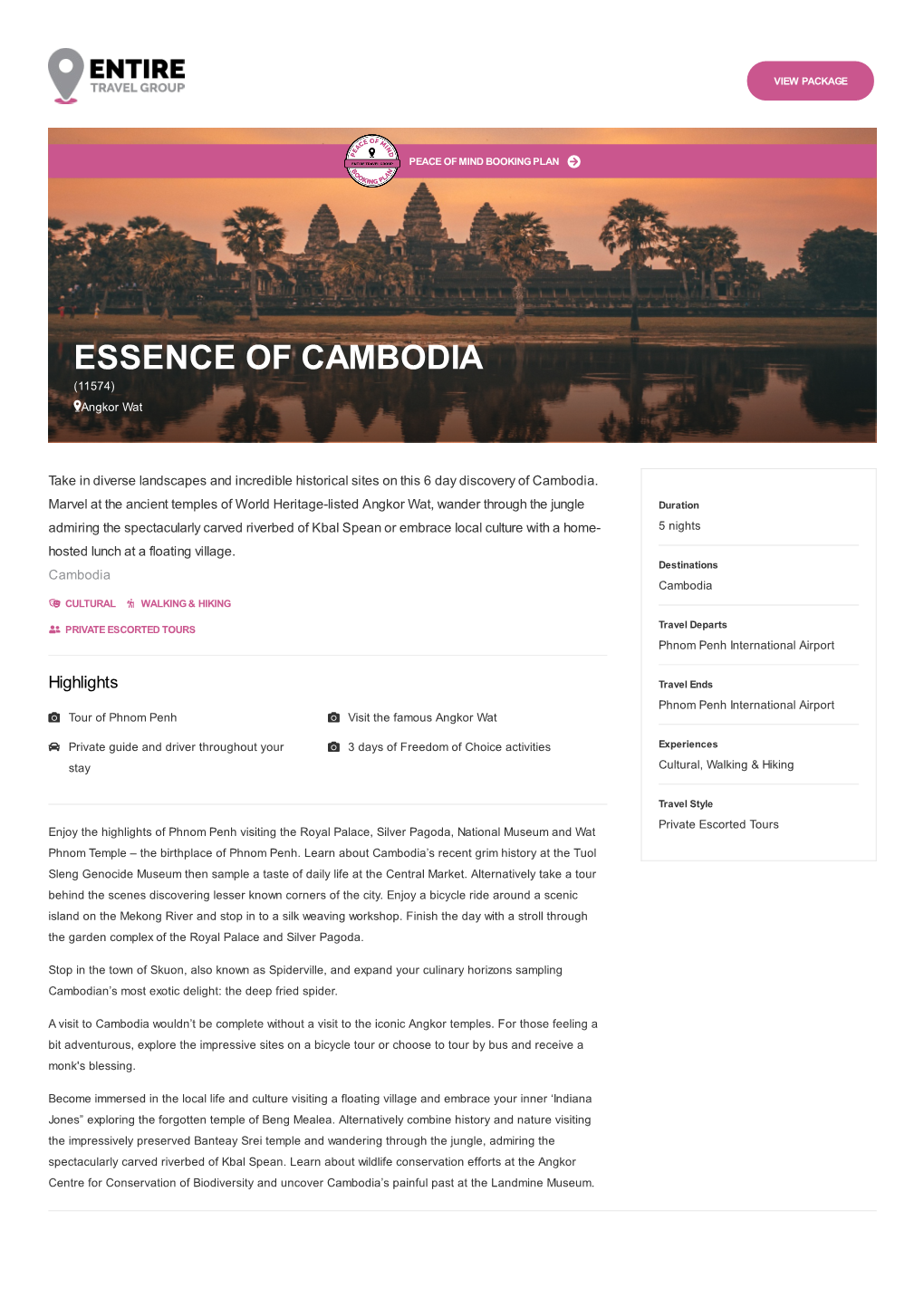 ESSENCE of CAMBODIA (11574) Angkor Wat