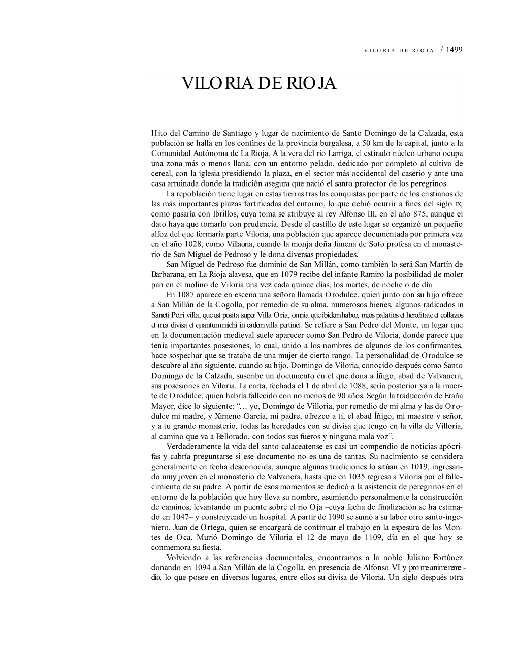 Viloria De Rioja / 1499