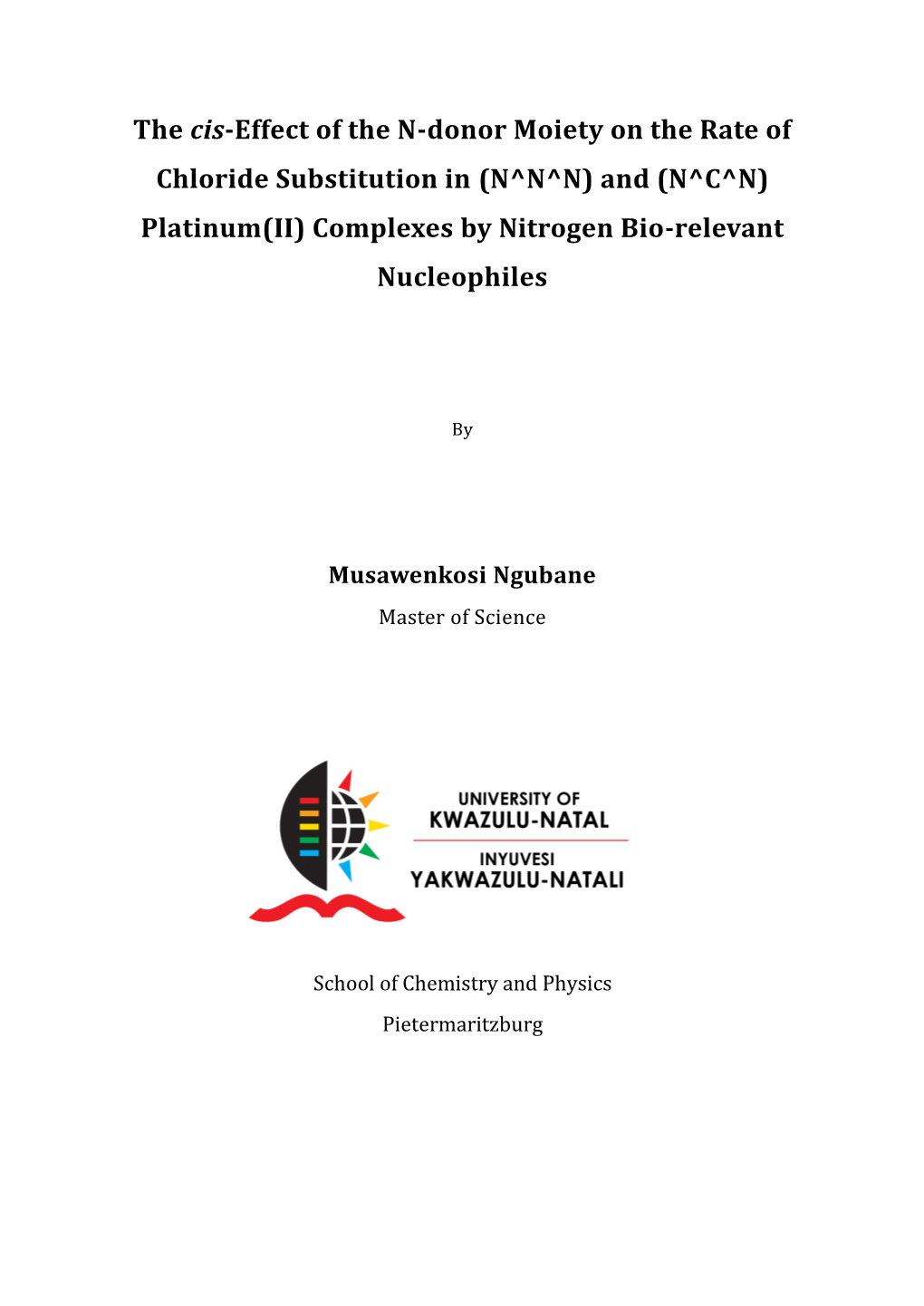 Platinum(II) Complexes by Nitrogen Bio-Relevant Nucleophiles