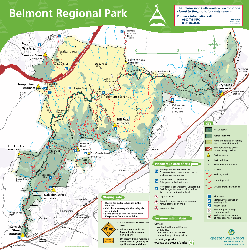 Belmont Regional Park for More Information Call 0800 TG INFO 0800 84 4636