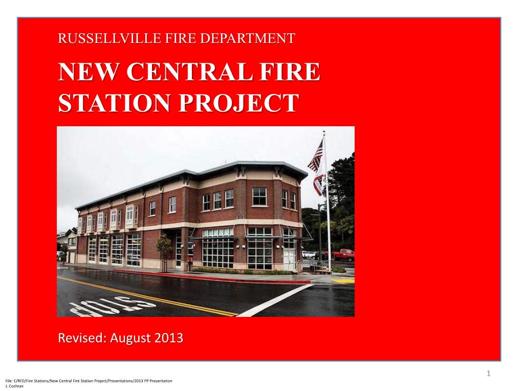 New Central Fire Station Project