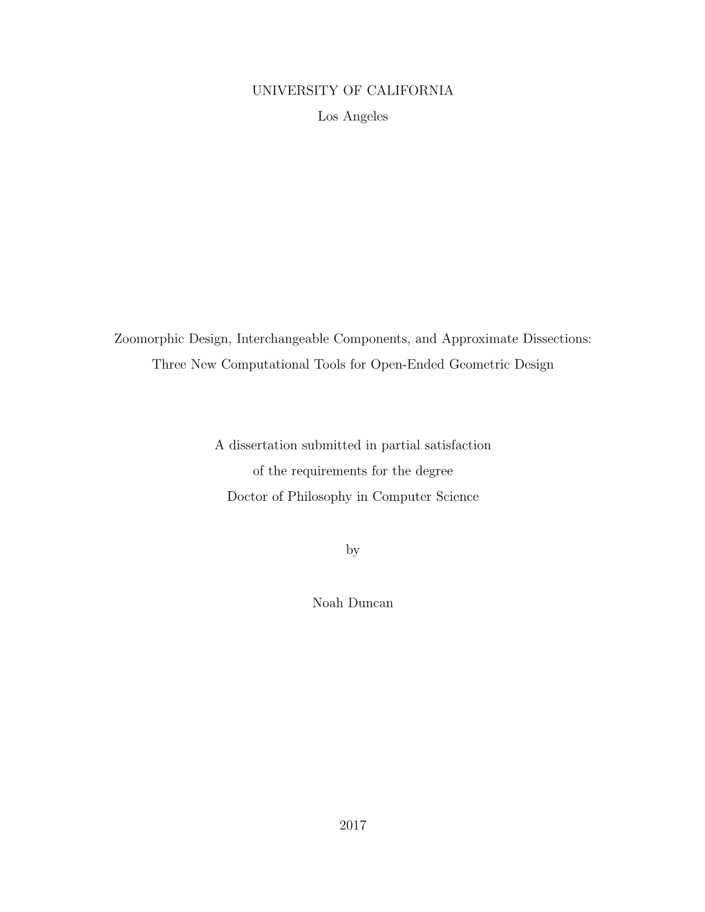 Noah Duncan — Phd Thesis