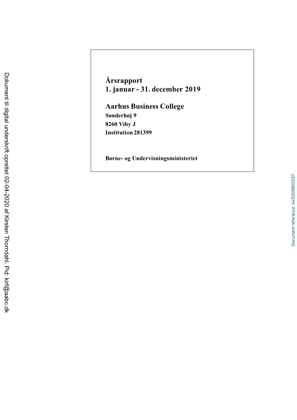 Årsrapport 1. Januar - 31