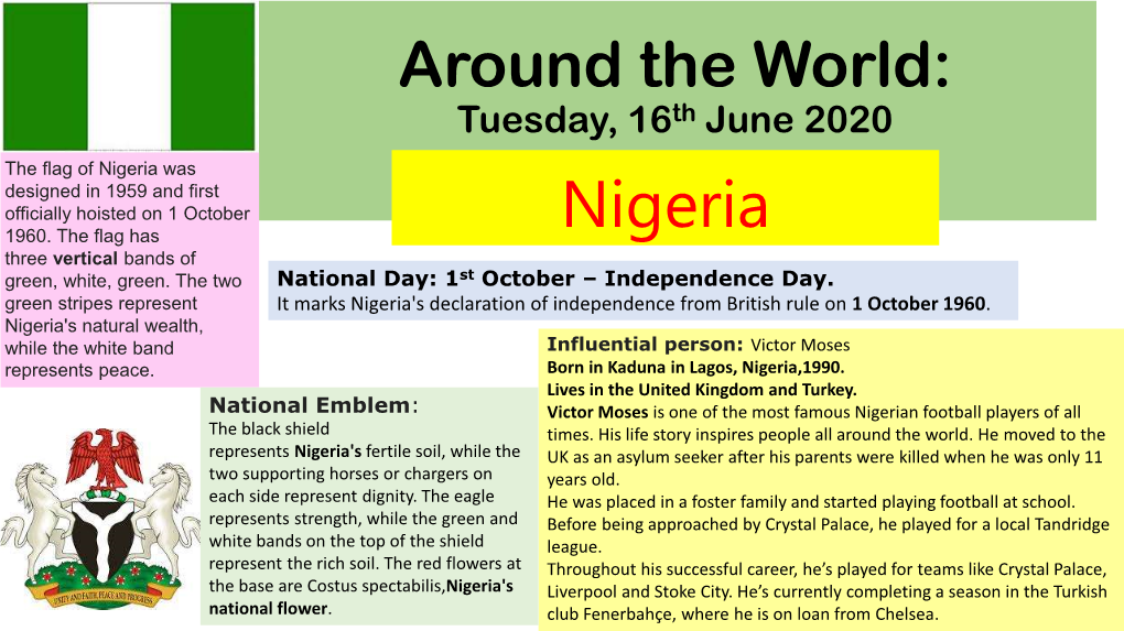 Around the World: Tuesday, 16Th June 2020