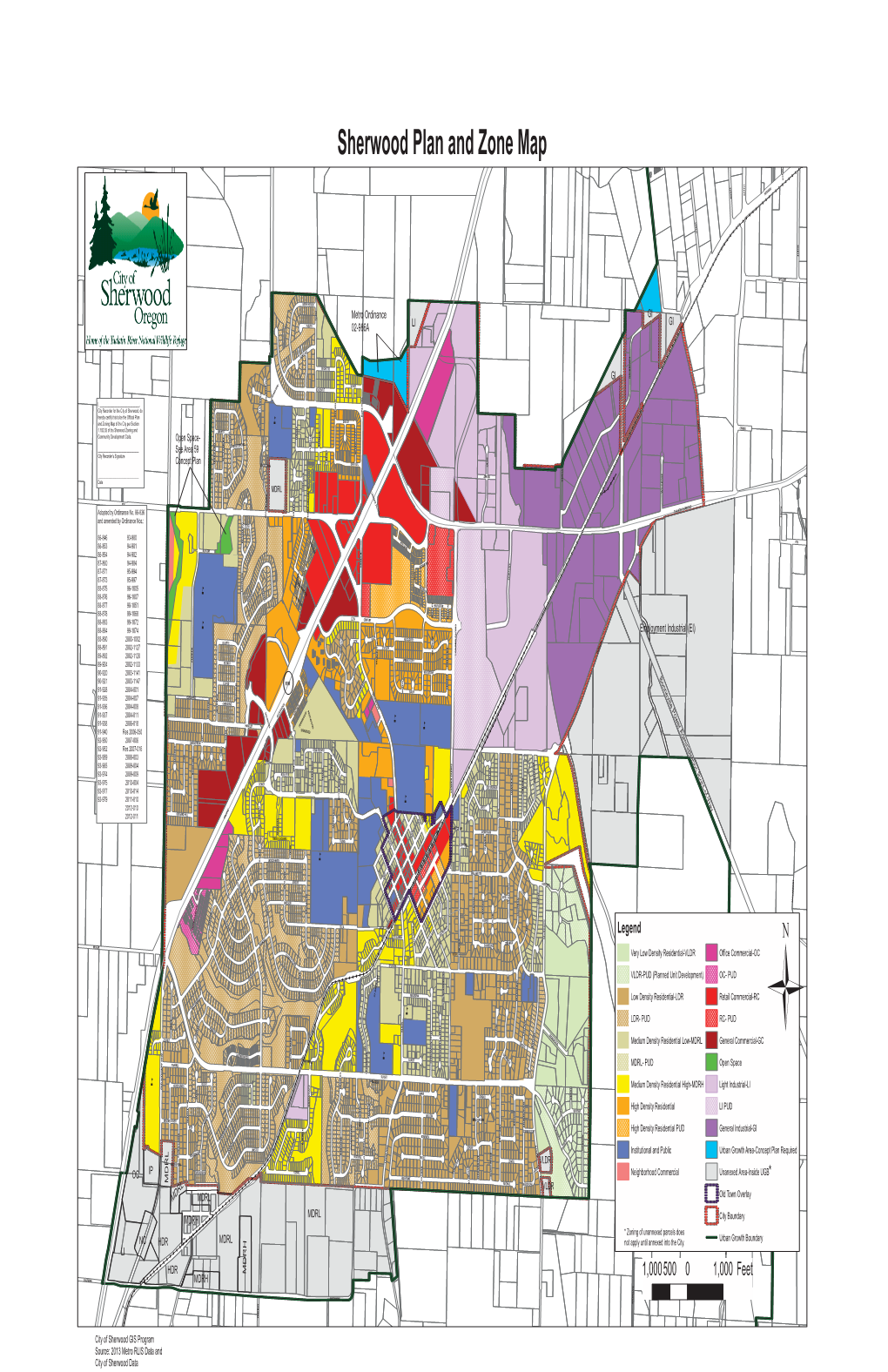 Zoning Map of the City Per Section S OL