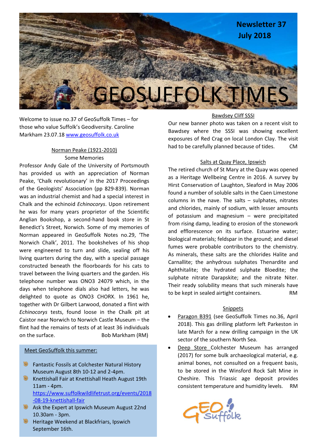 Geosuffolk Times No. 37