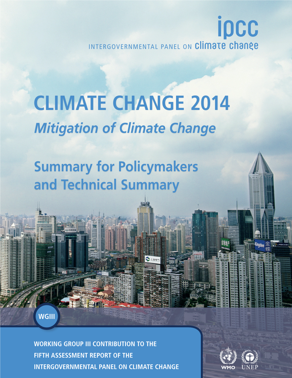 CLIMATE CHANGE 2014 Mitigation of Climate Change