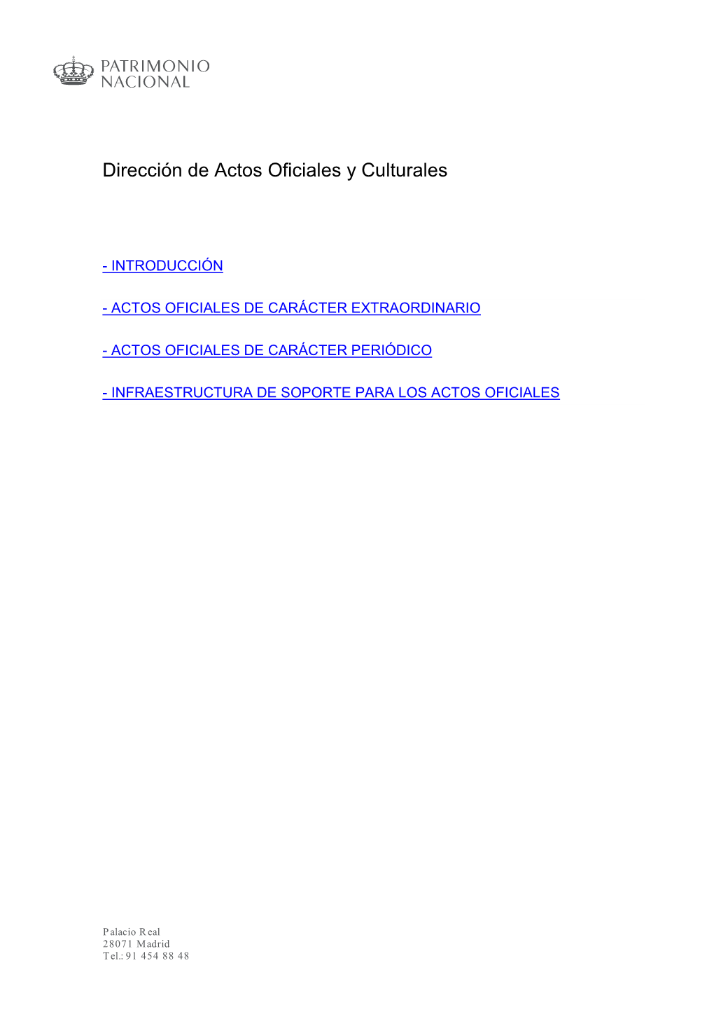 Dirección De Actos Oficiales Y Culturales