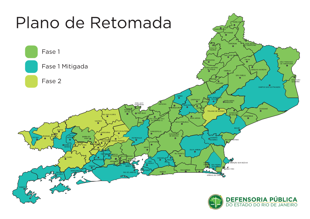 Mapa Plano De Retomada Regioes ATUALIZADO