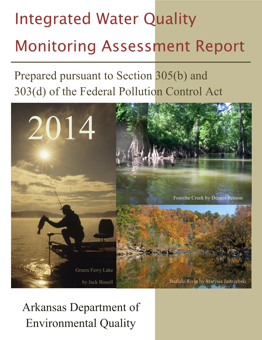 Integrated Water Quality Monitoring Assessment Report