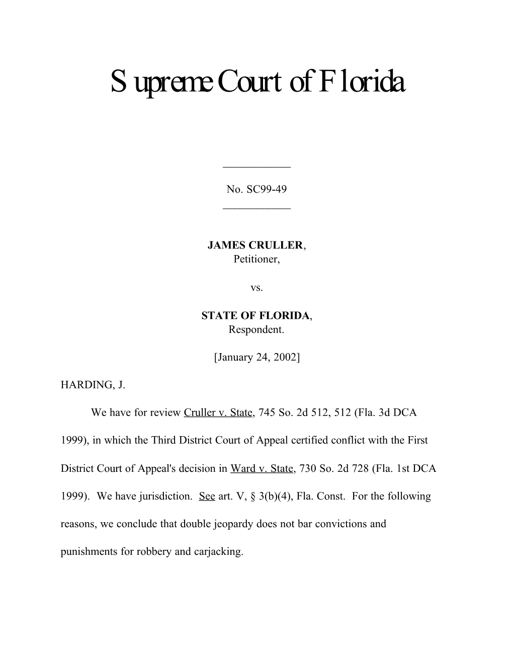 Supreme Court of Florida