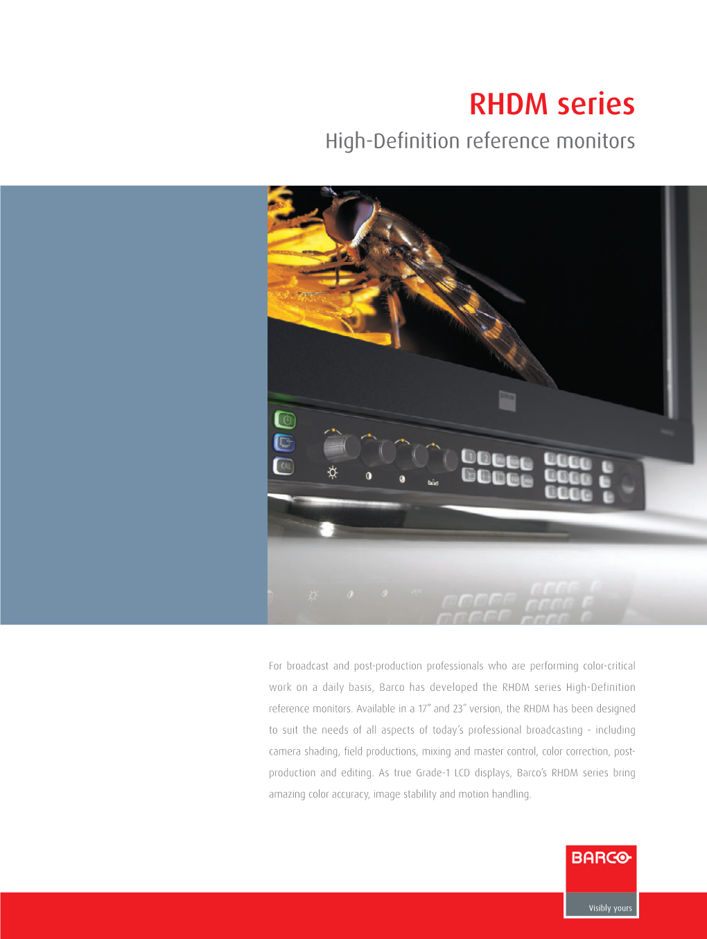 RHDM Series High-Definition Reference Monitors