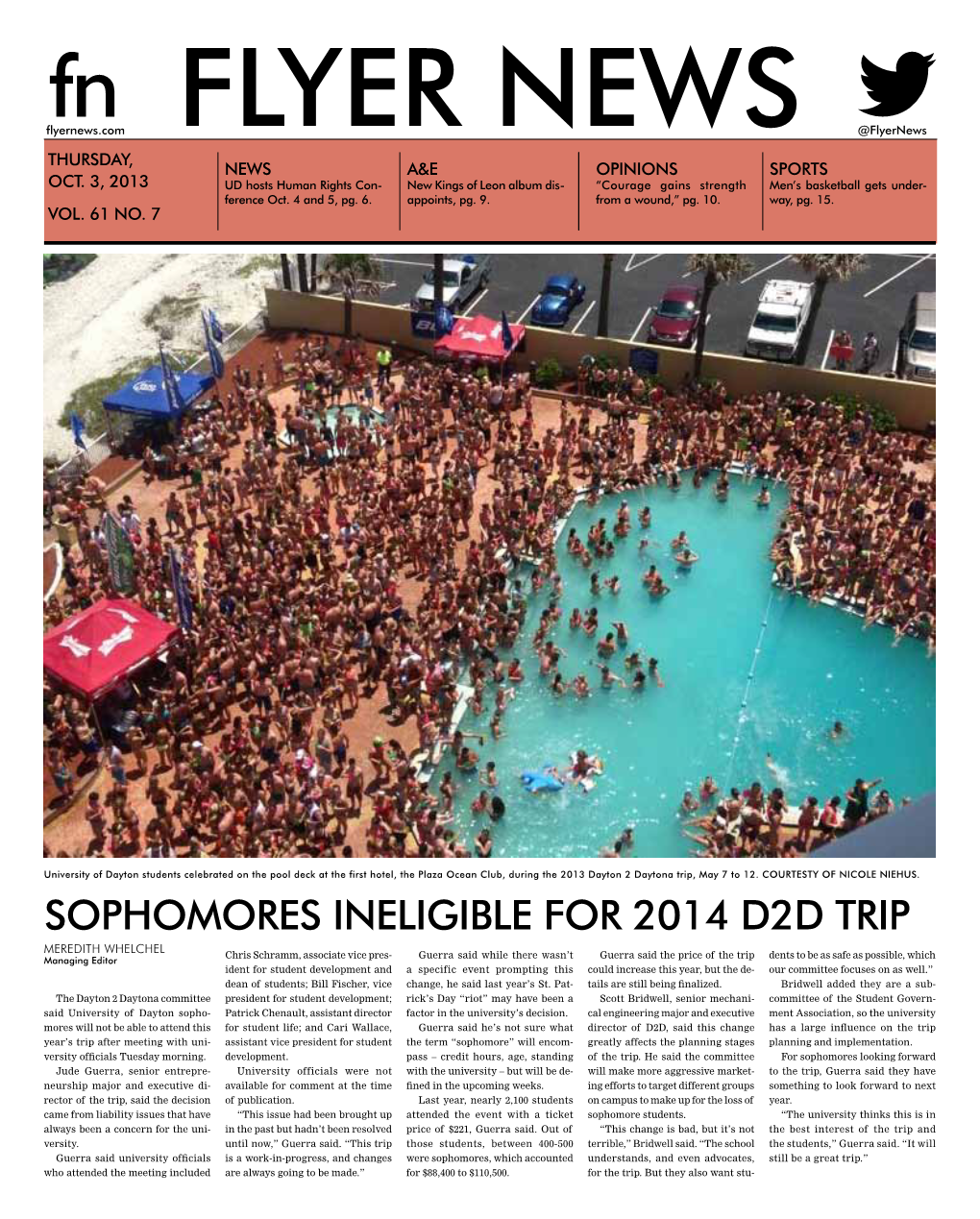 Flyer News, Vol. 61, No. 07