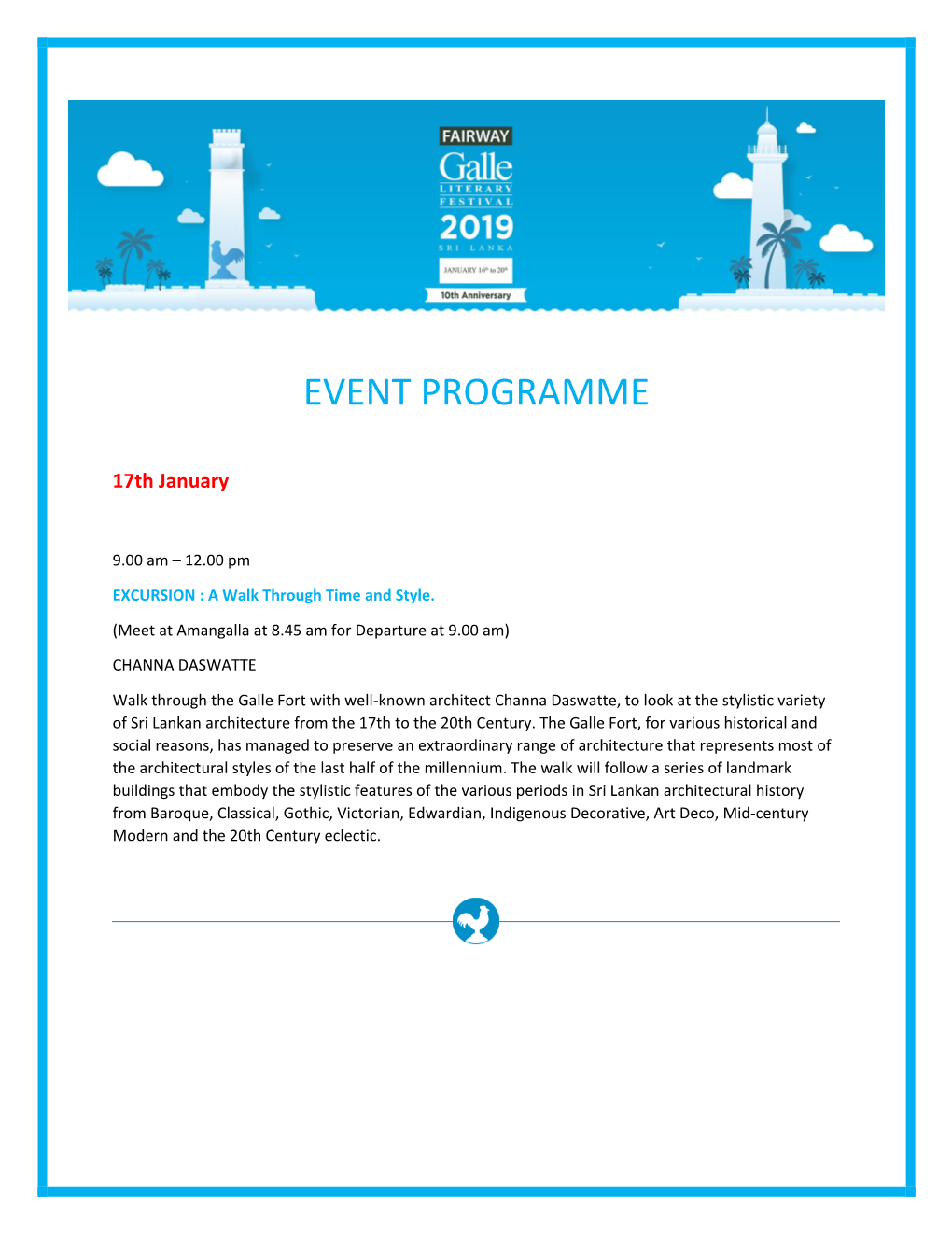 Event Programme