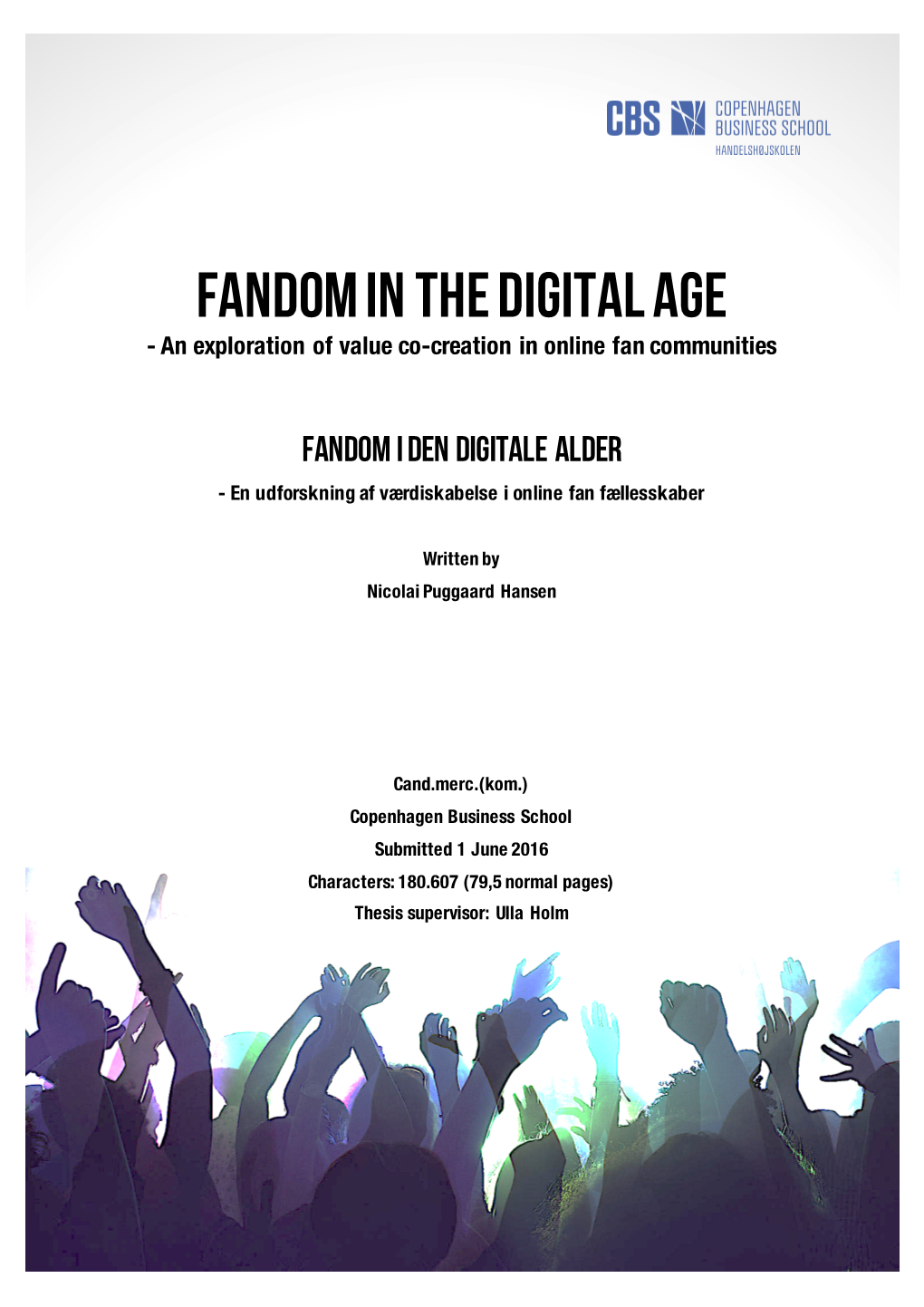 Fandom in the Digital Age - an Exploration of Value Co-Creation in Online Fan Communities