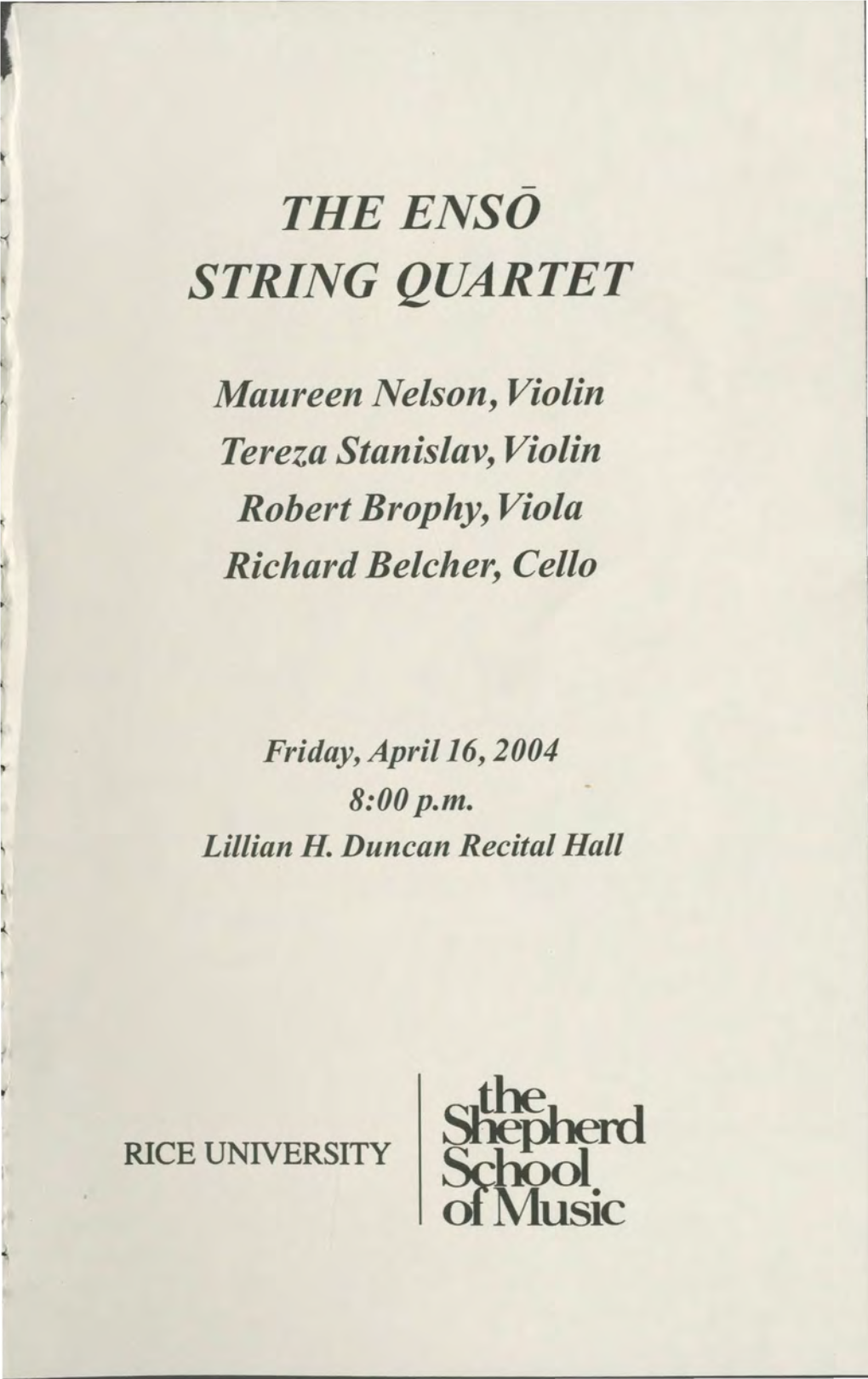 The Enso String Quartet