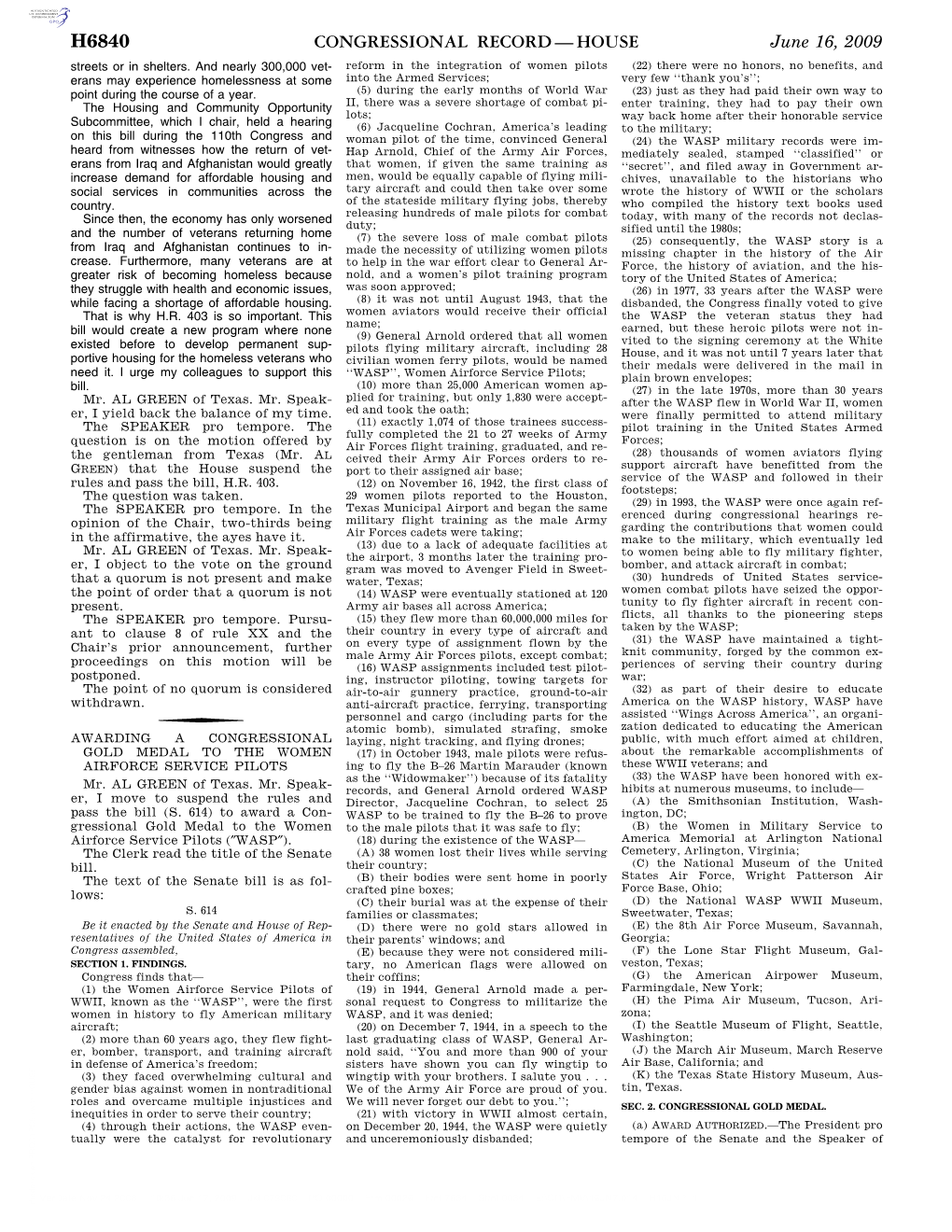 Congressional Record—House H6840