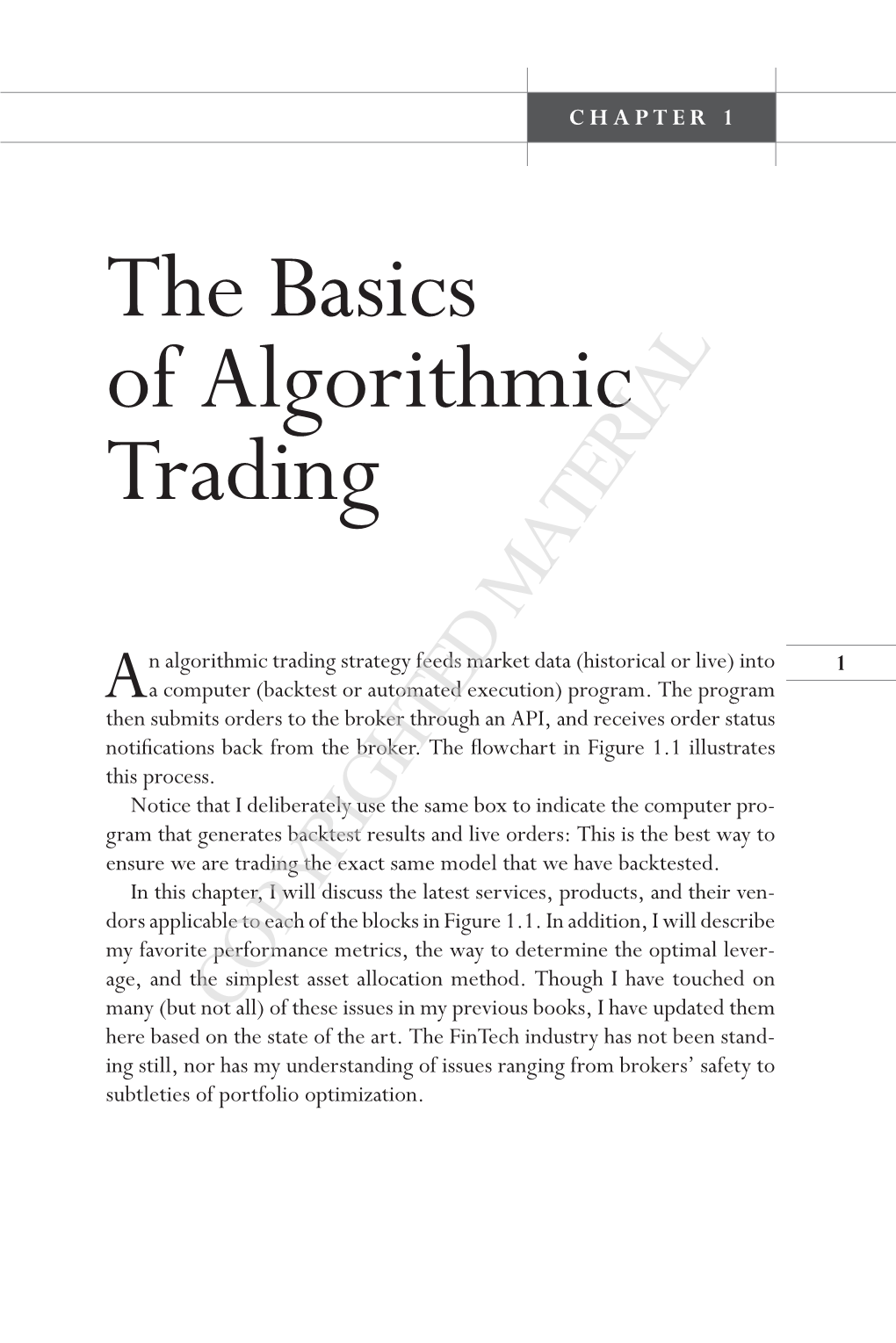 The Basics of Algorithmic Trading