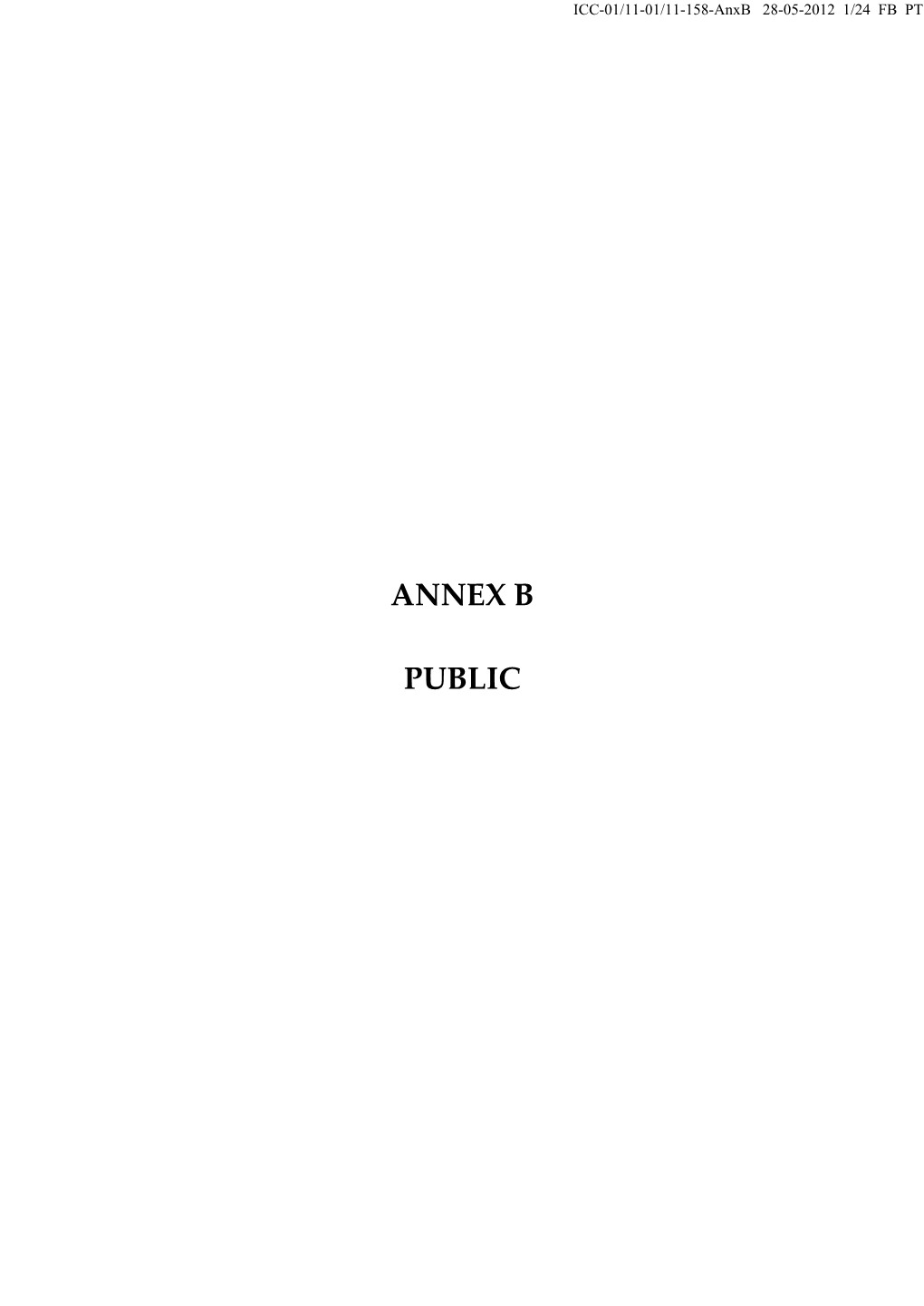 Annex B Public