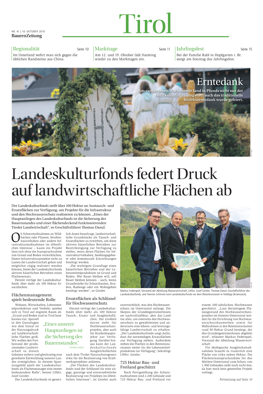 Landeskulturfonds Federt Druck Auf Landwirtschaftliche Flächen Ab