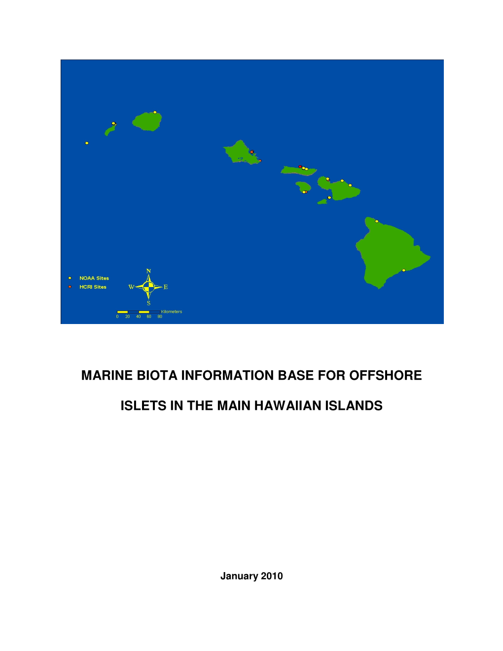 Marine Biota Information Base for Offshore Islets in the Main Hawaiian